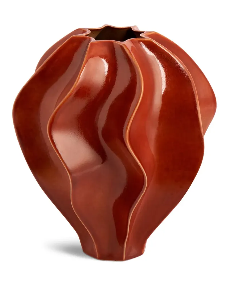 L’OBJET Mittelgroße Douro Vase (27cm x 31cm) - Rot Rot