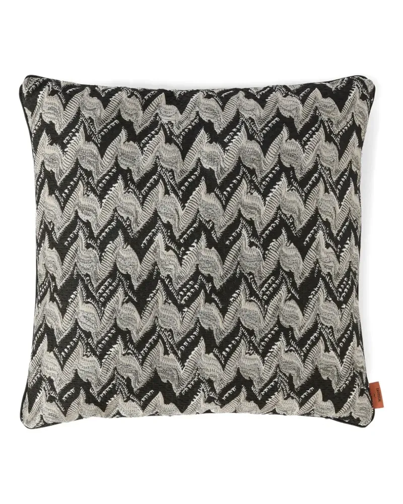 Missoni Home Kissen mit Zickzackmuster - Schwarz Schwarz