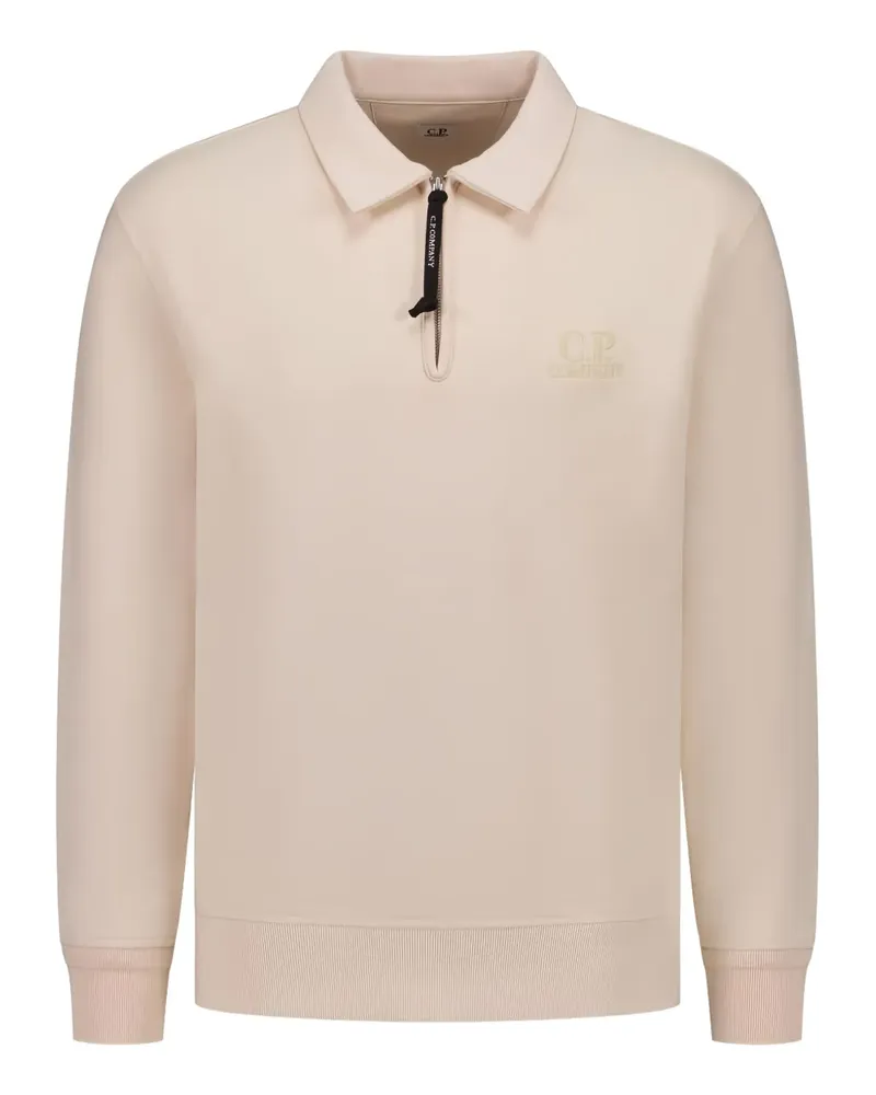 C.P. Company polo-neck half-zip sweatshirt - Nude Nude