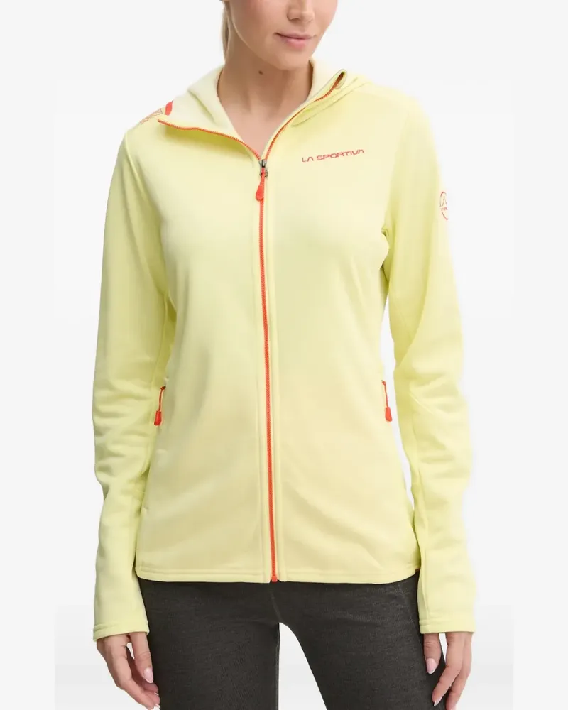 La Sportiva logo-embroidered hoodie - Gelb Gelb