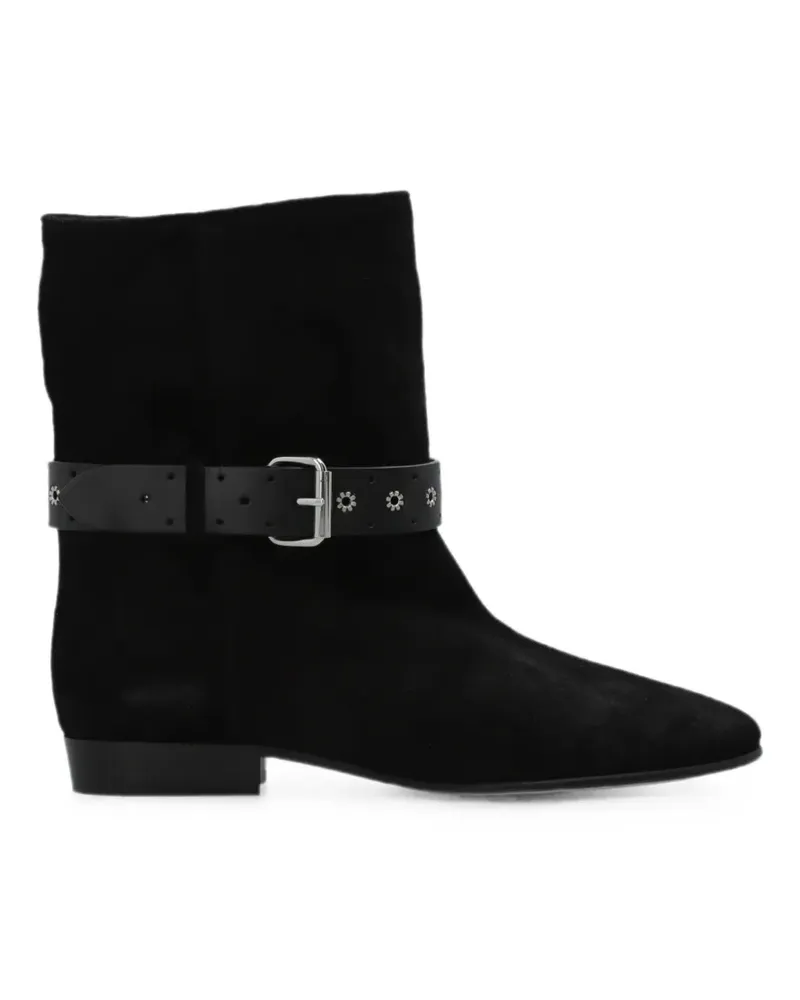 Isabel Marant Reena eyelet-embellished ankle boots - Schwarz Schwarz