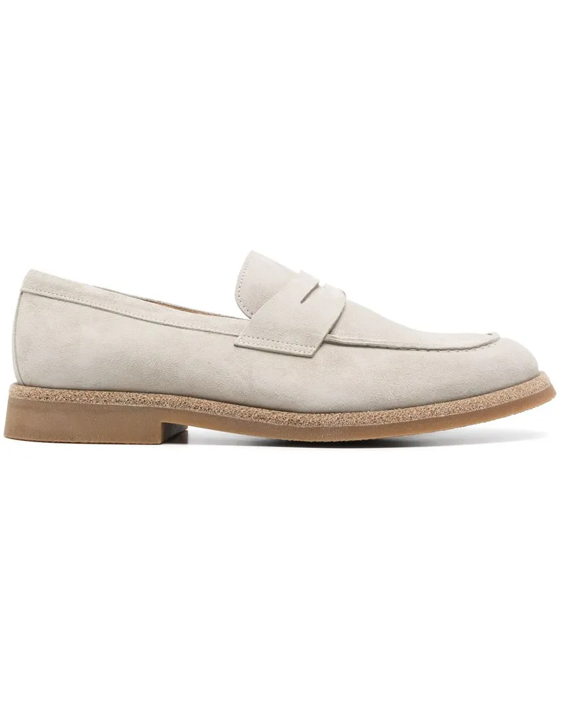 Eleventy Loafer aus Wildleder - Nude Nude