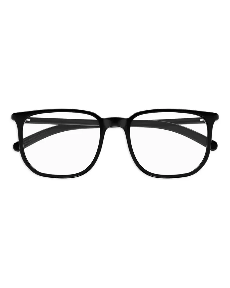 Montblanc Brille mit eckigem Gestell - Schwarz Schwarz