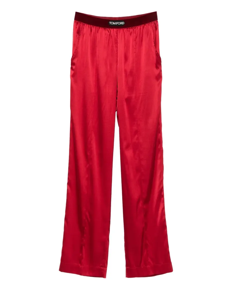 Tom Ford Hose mit Logo-Patch - Rot Rot