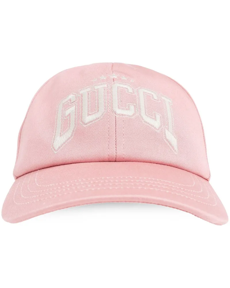 Gucci Baseballkappe mit Logo-Stickerei - Rosa Rosa