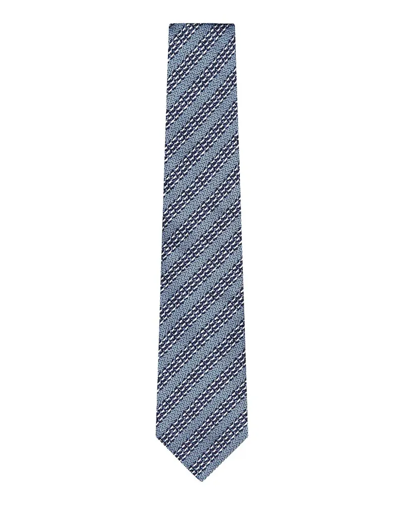 Ermenegildo Zegna patterned tie - Blau Blau