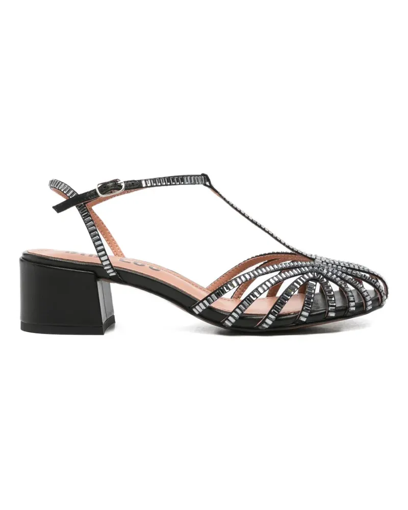Bibi Lou Serabi crystal-embellished cage sandals - Schwarz Schwarz