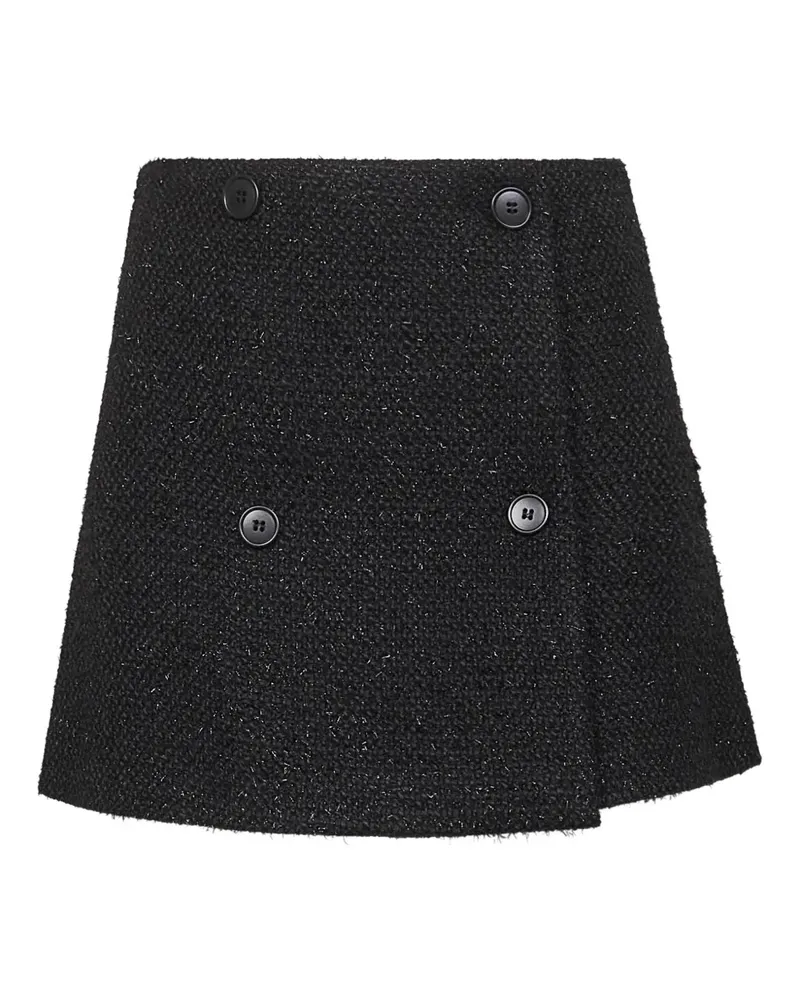 Blanca Minirock aus Tweed - Schwarz Schwarz