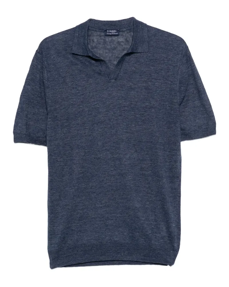 BARBA Kurzärmeliges T-Shirt - Blau Blau