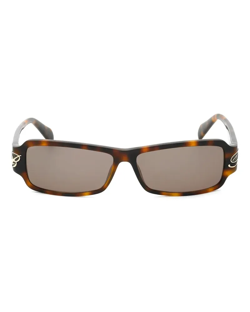 Blumarine Sonnenbrille mit eckigem Gestell - Braun Braun