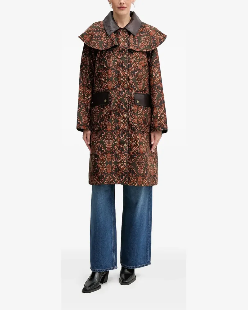 Barbour x FARM Rio Luana Mantel - Braun Braun