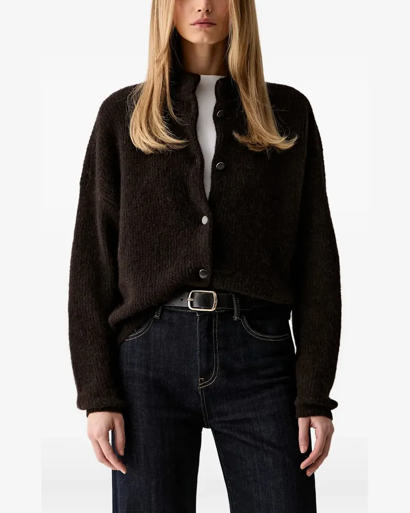 Gestuz AlphaGZ ribbed-knit cardigan - Braun Braun