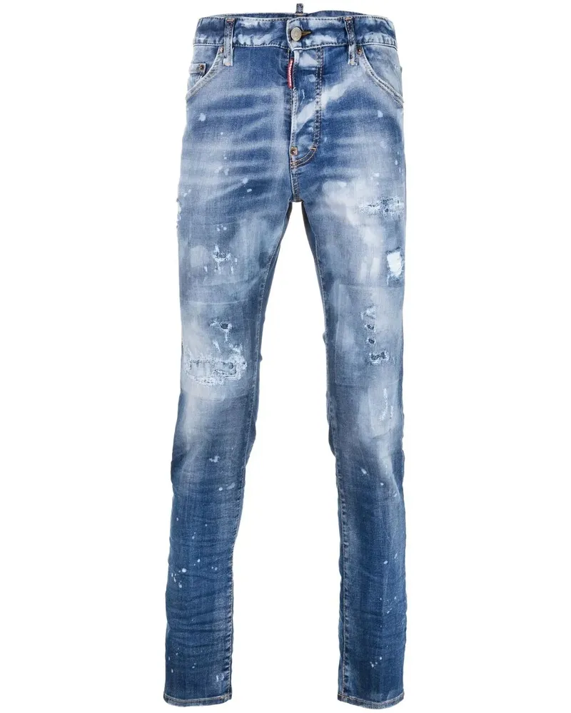 Dsquared2 Dan Jeans im Distressed-Look - Blau Blau