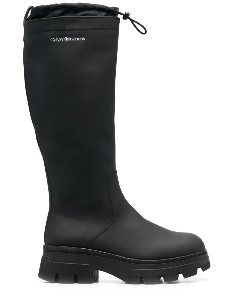 Calvin Klein Kniehohe Regenstiefel Schwarz