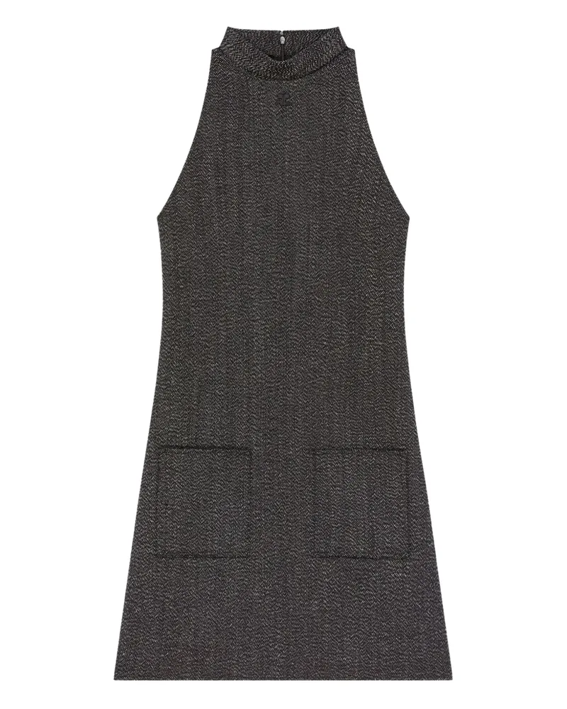 Courrèges Ärmelloses Kleid mit Stehkragen - Grau Grau