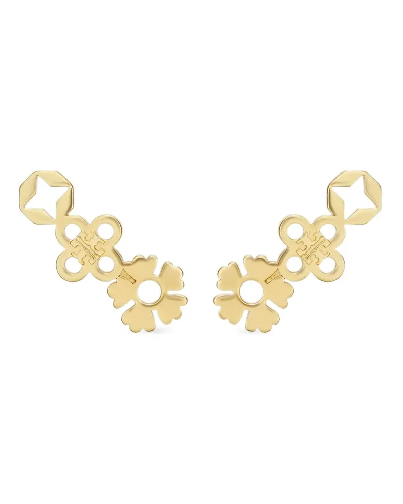 Tory Burch Ohrstecker mit sechseckigem Blumendesign - Gold Gold