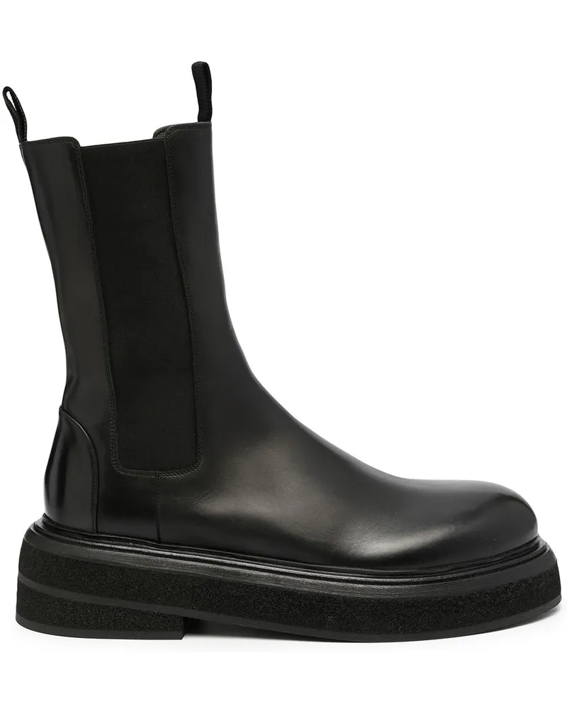 Marsèll Klassische Chelsea-Boots Schwarz