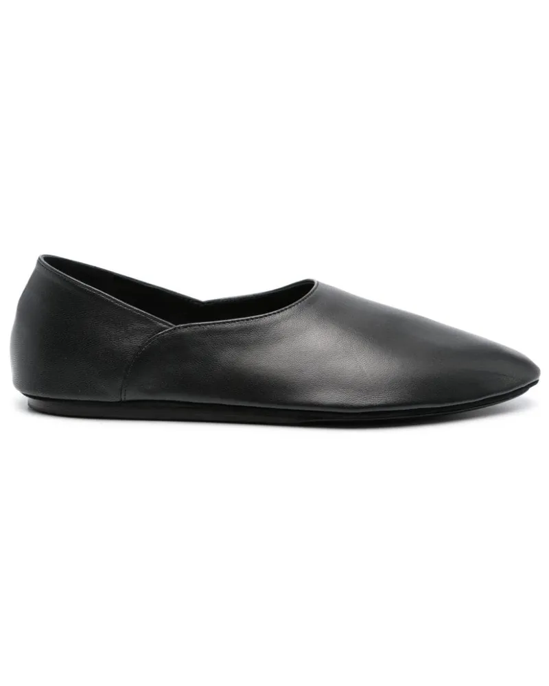Jil Sander Ballerinas aus Leder - Schwarz Schwarz
