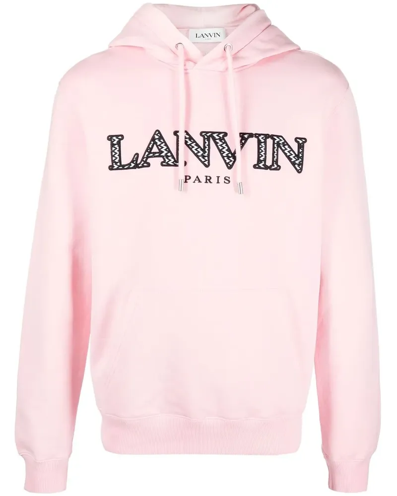 Lanvin Hoodie mit Logo-Stickerei - Rosa Rosa
