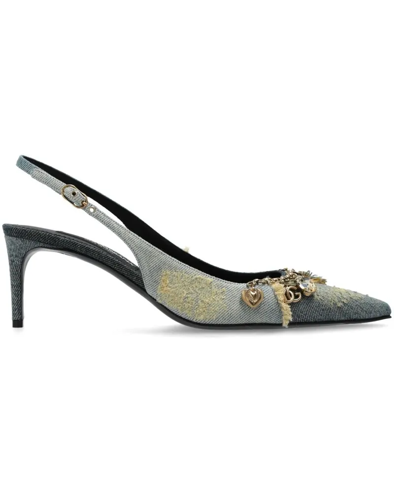 Dolce & Gabbana Verzierte Pumps 65mm - Blau Blau