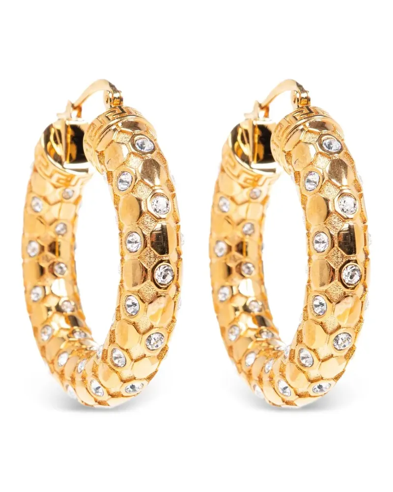Versace Creolen mit Greca-Gravur - Gold Gold