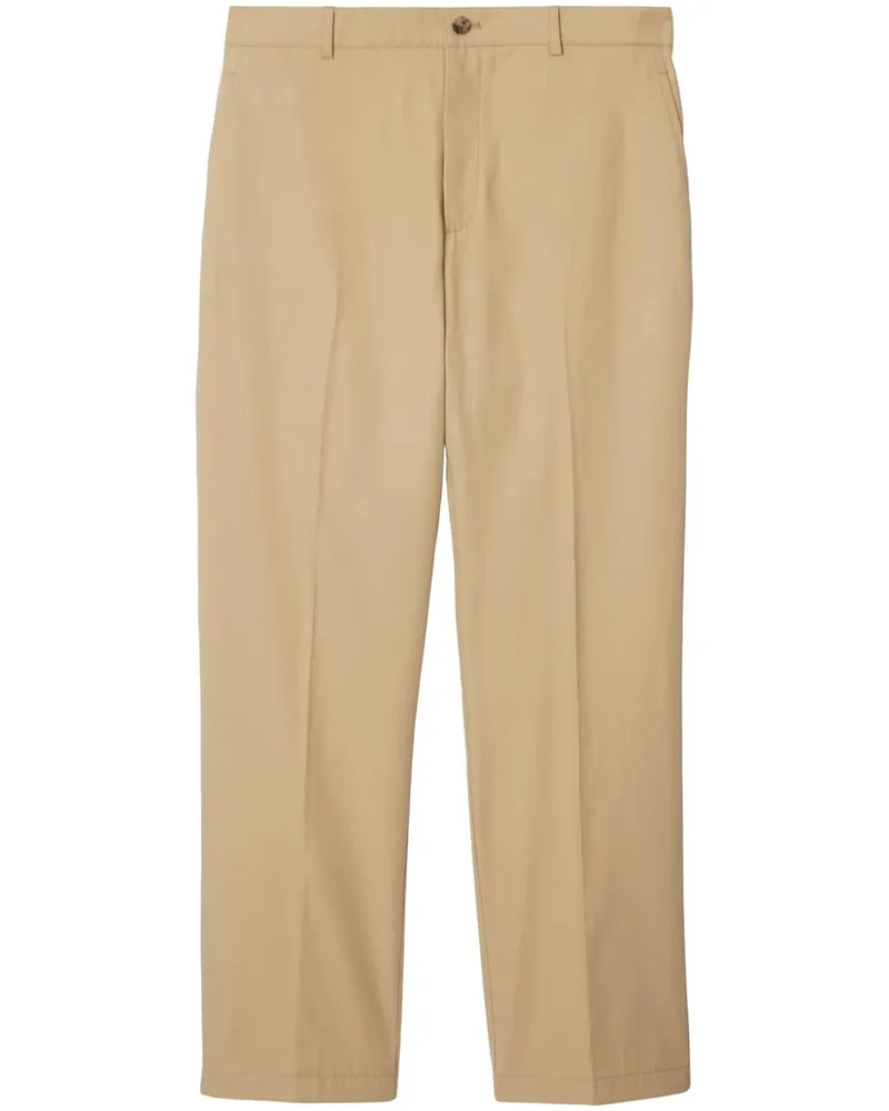 Burberry Chino mit Logo-Stickerei - Nude Nude