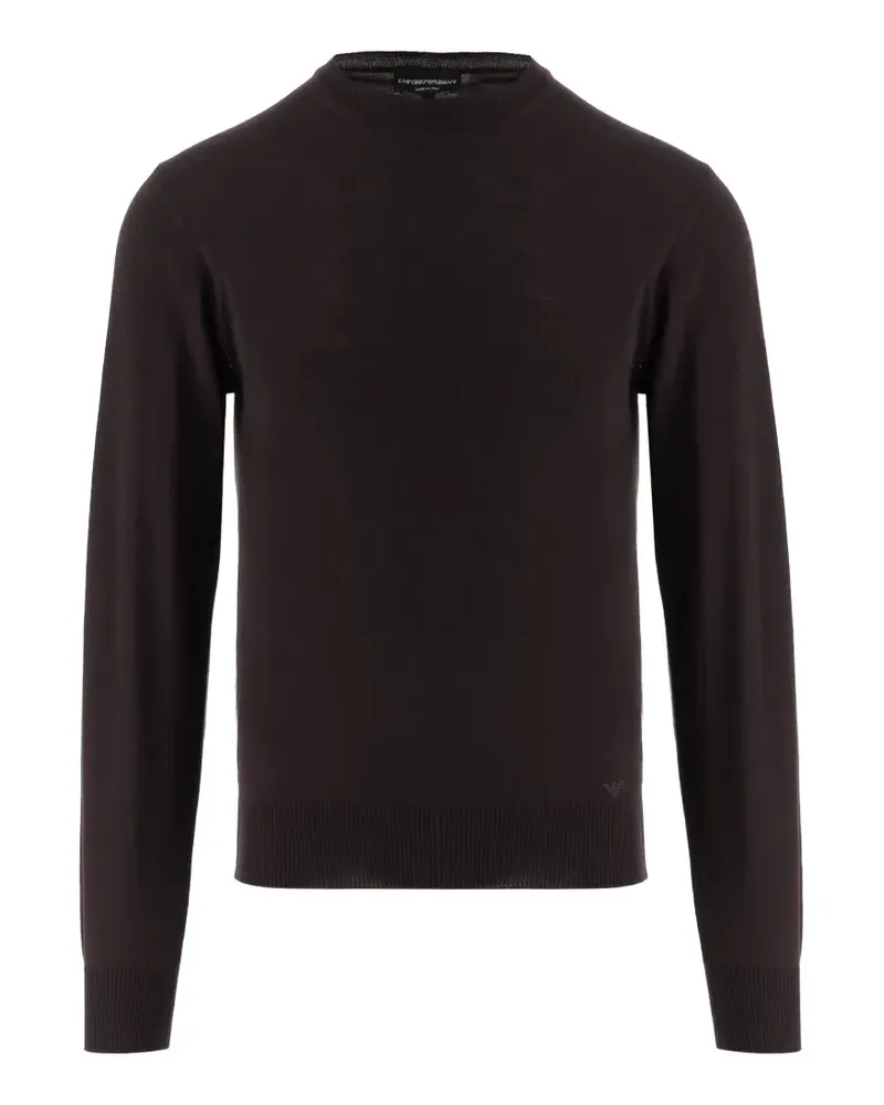 Emporio Armani Pullover mit Rundhalsausschnitt - Braun Braun