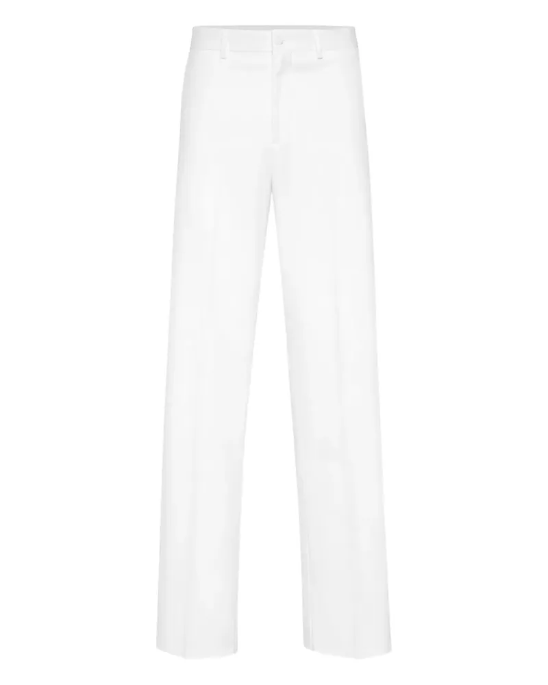 Philipp Plein Hose mit weitem Bein - Weiß Weiß