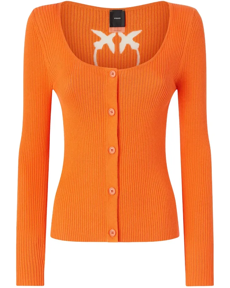 Pinko Cardigan mit Cut-Outs - Orange Orange