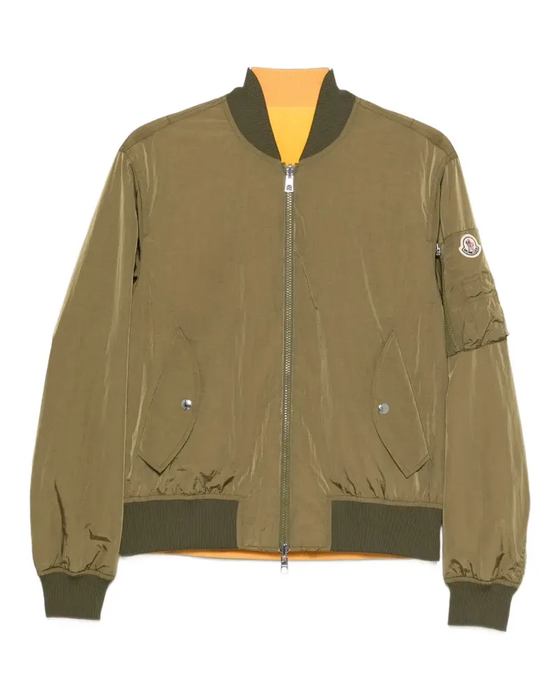 Moncler reversible logo-patch bomber jacket - Grün Grün