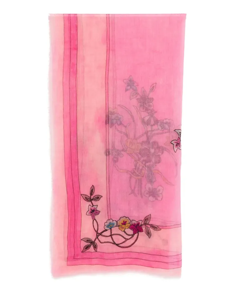 Faliero Sarti floral scarf - Rosa Rosa