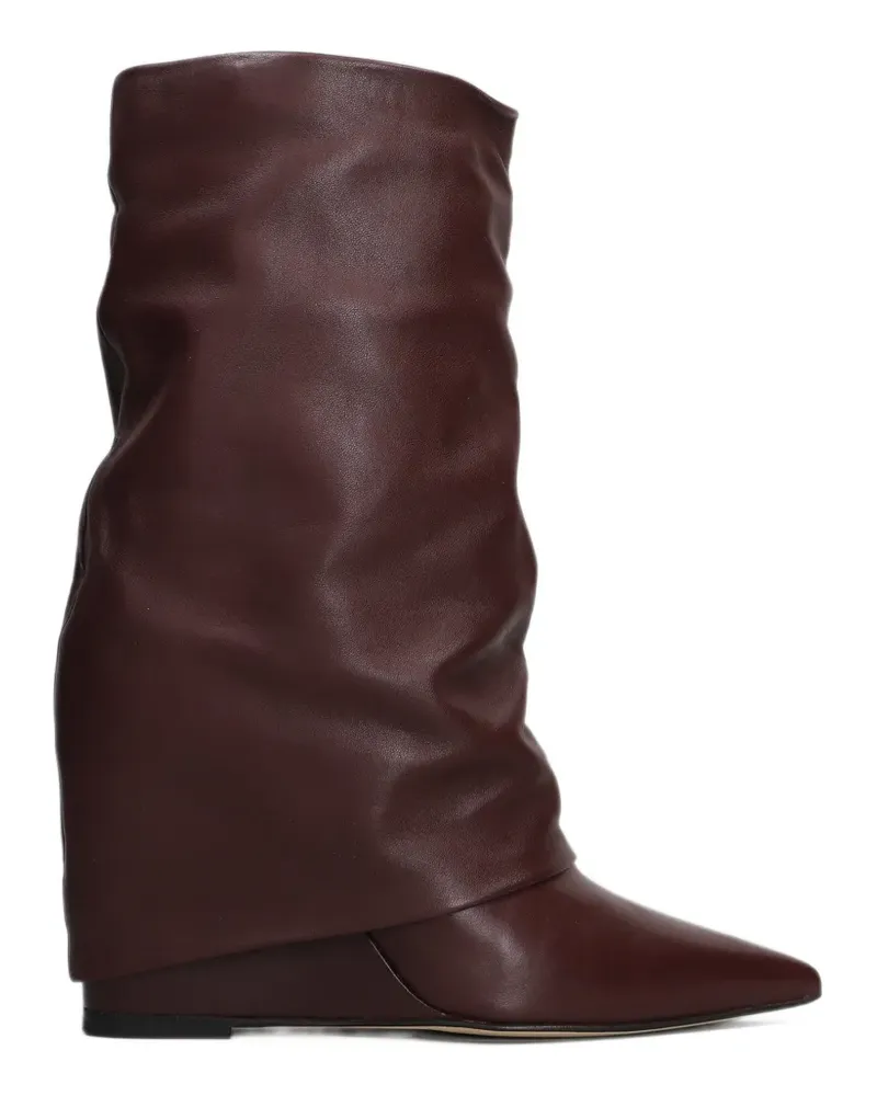 The Seller slouchy wedge ankle boots - Rot Rot