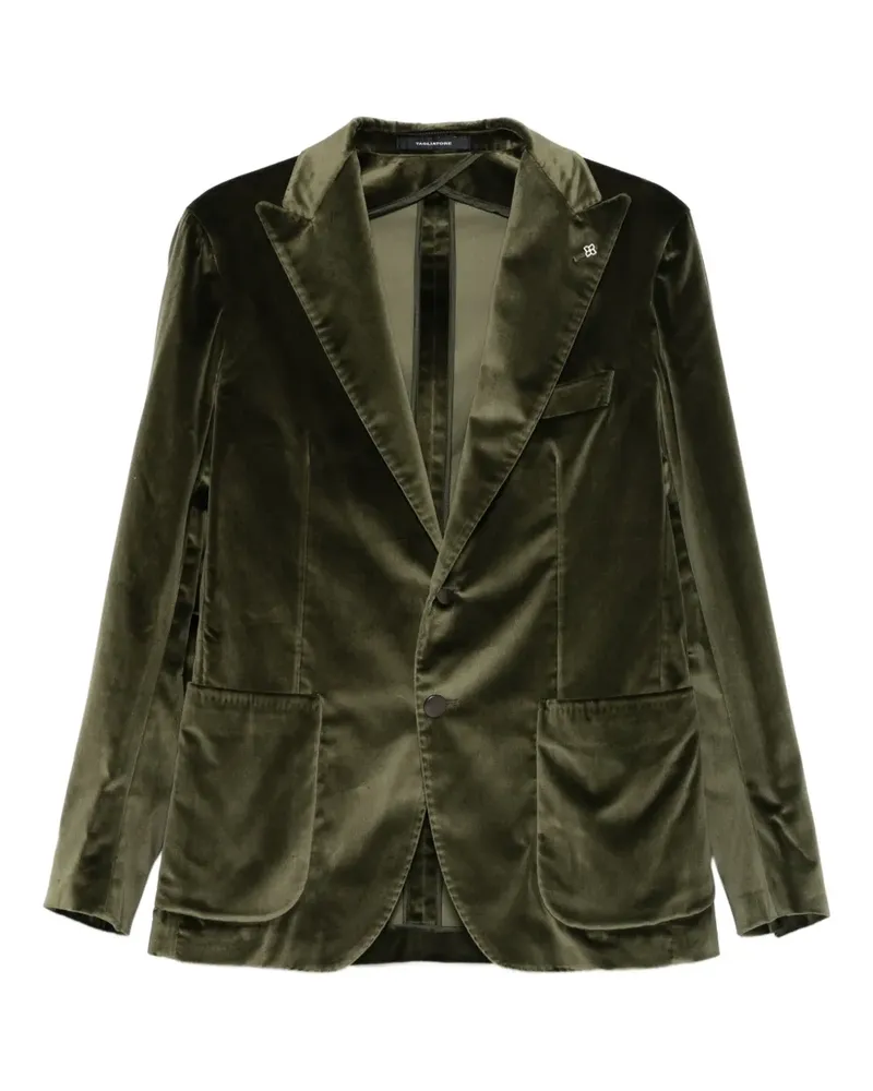 Tagliatore Langärmeliger Blazer mit aufgesetzter Tasche - Grün Grün