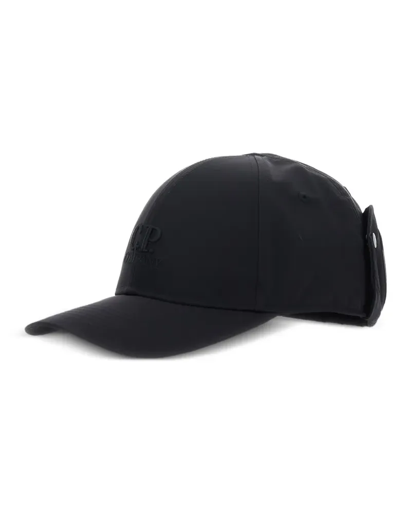 C.P. Company Baseballkappe mit Logo-Stickerei - Schwarz Schwarz