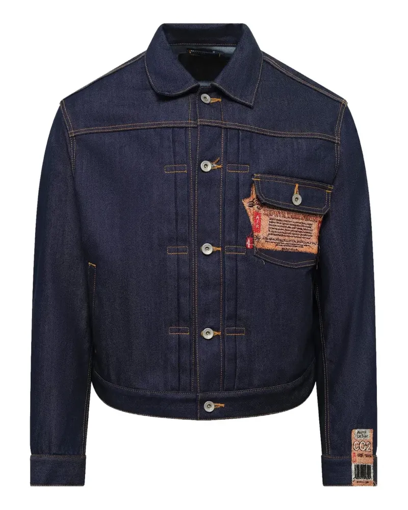 Doublet Air Yarn Jeansjacke - Blau Blau