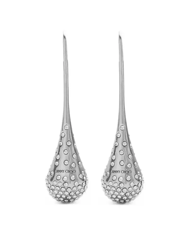 Jimmy Choo Drop Ohrringe mit Kristallverzierung - Silber Silber