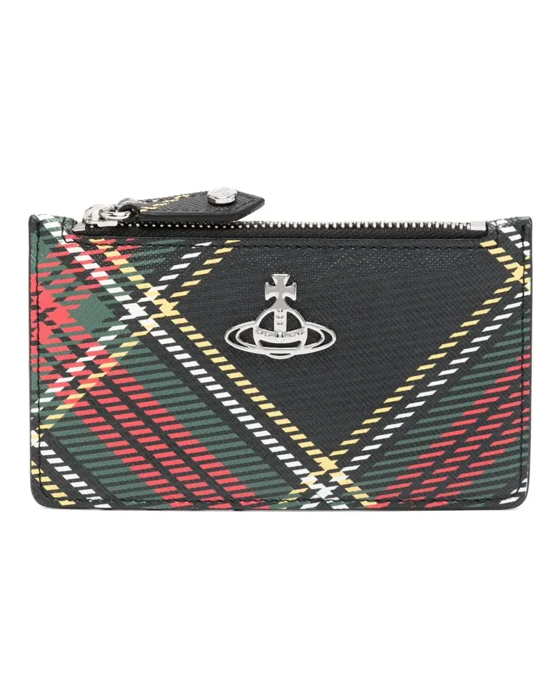 Vivienne Westwood Kartenetui mit Orb-Schild - Schwarz Schwarz