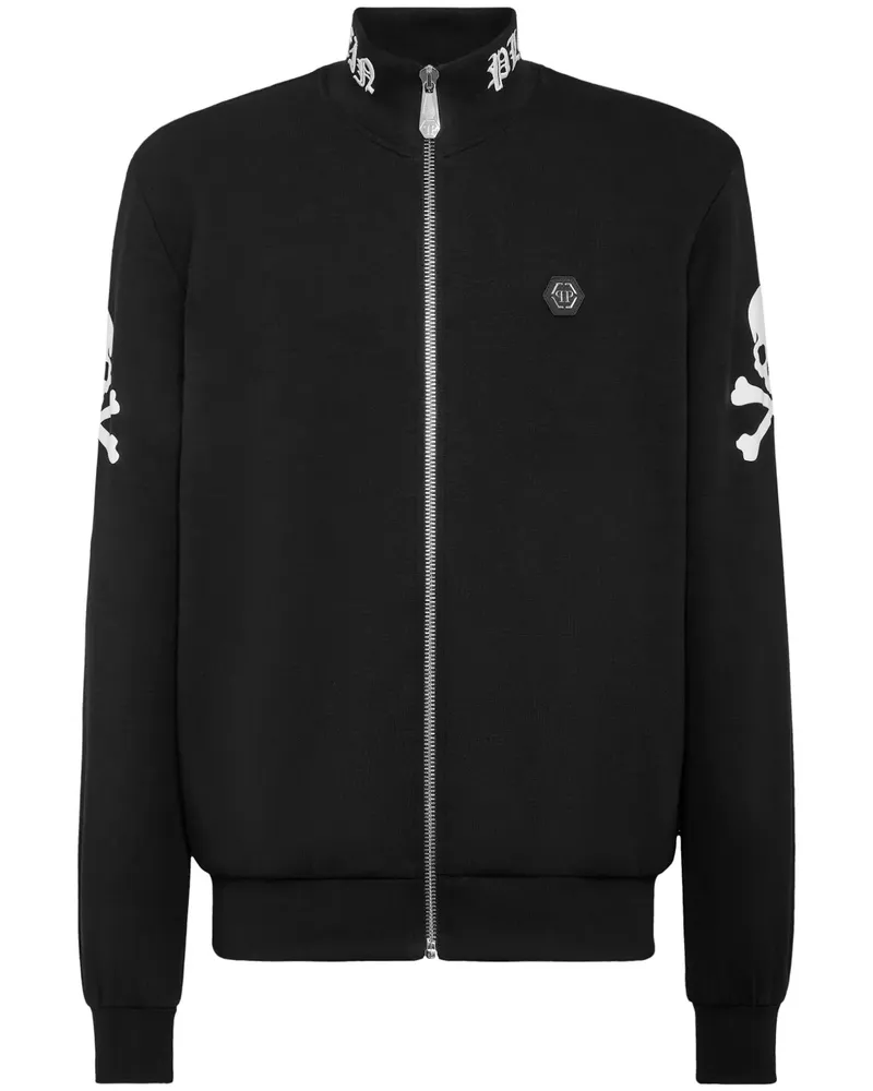 Philipp Plein Bestickte Bomberjacke - Schwarz Schwarz