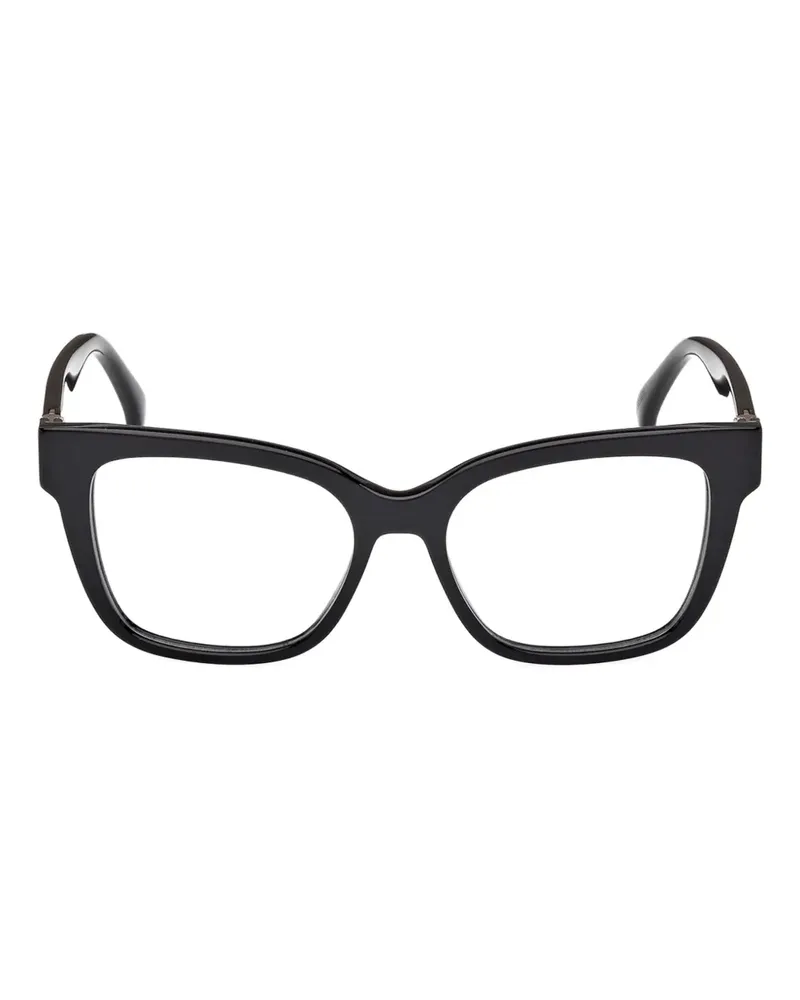 Max Mara Brille mit eckigem Gestell - Schwarz Schwarz