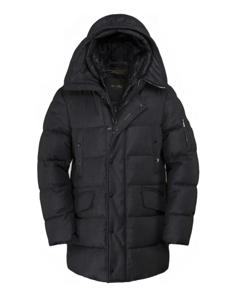 MOORER Gefütterte Kapuzenjacke - Grau Grau