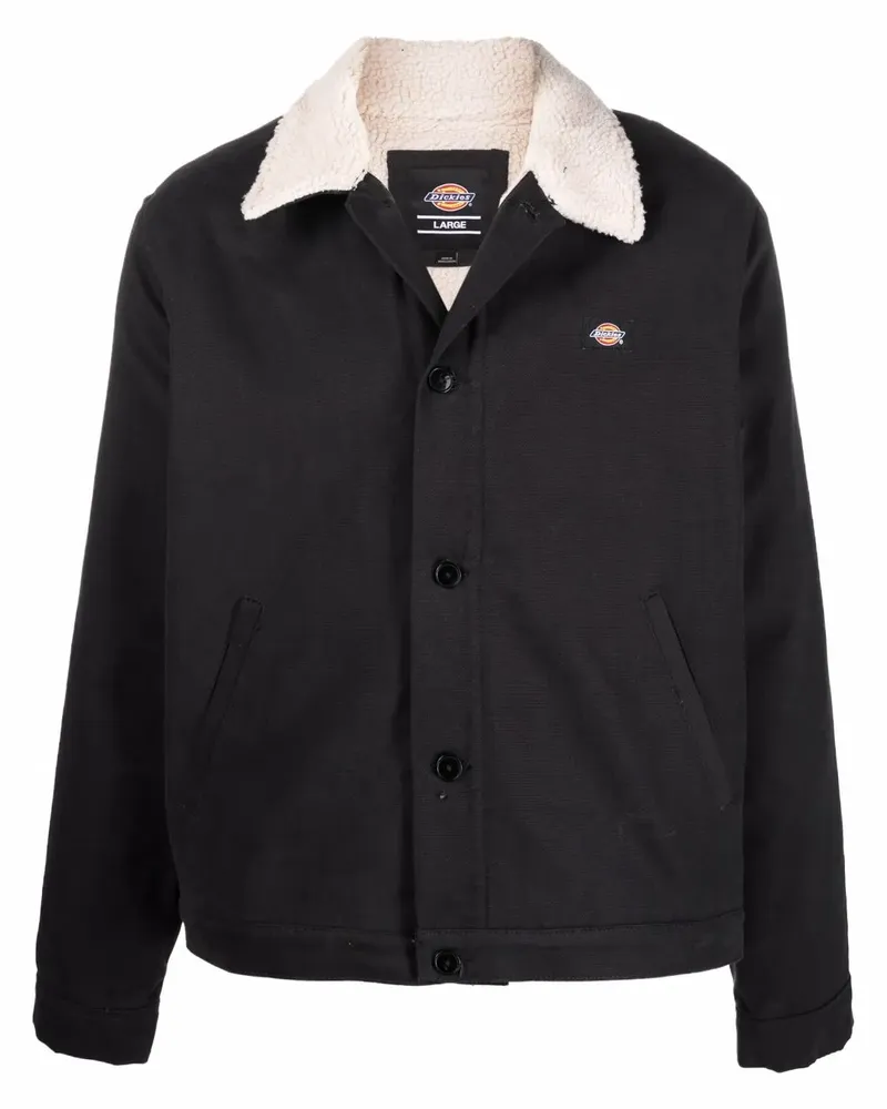 Dickies Jacke mit Shearling-Besatz - Schwarz Schwarz