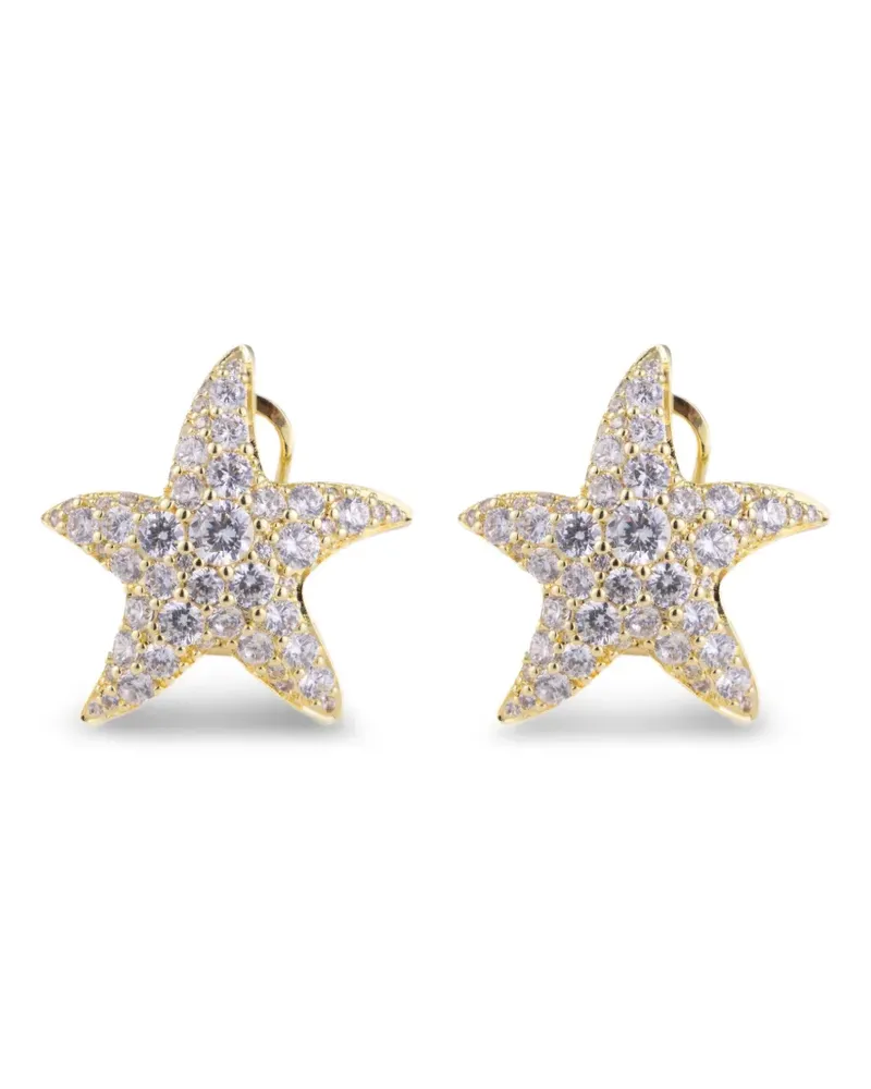Eshvi Ohrringe mit Seesternmotiv - Gold Gold