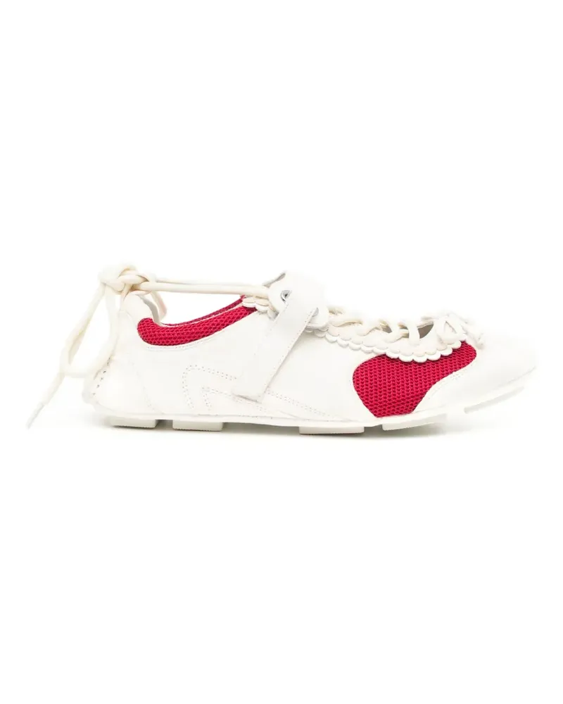 SHUSHU/TONG Sneakers mit gewellter Sohle - Weiß Weiß