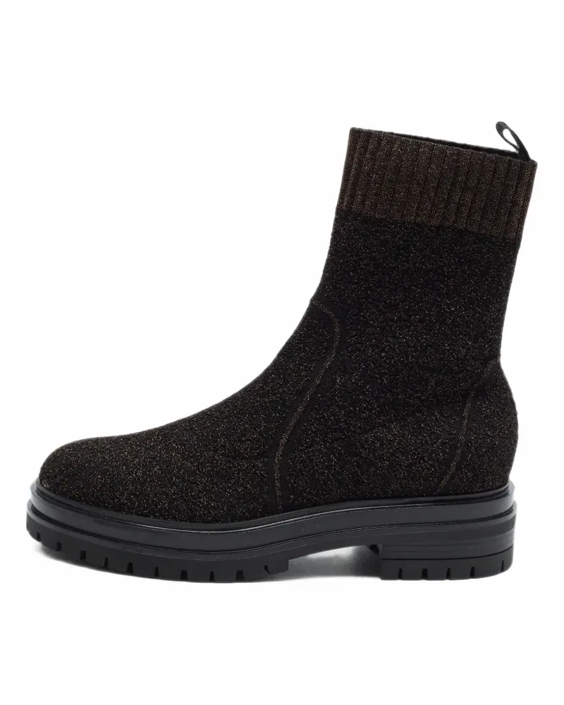 Gianvito Rossi Torrance knitted ankle boots - Schwarz Schwarz