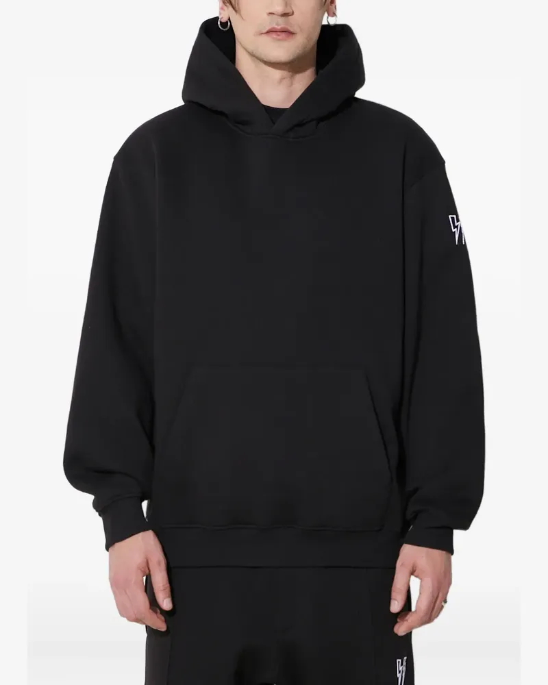 Neil Barrett lightning bolt hoodie - Schwarz Schwarz