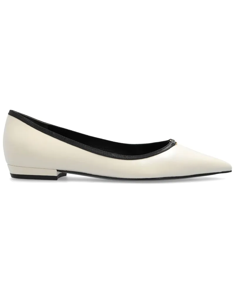 Tory Burch Double T Ballerinas - Weiß Weiß