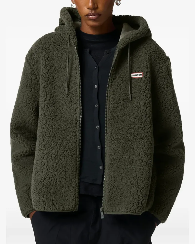 Hunter Explore Bonelle borg fleece hoodie - Grün Grün