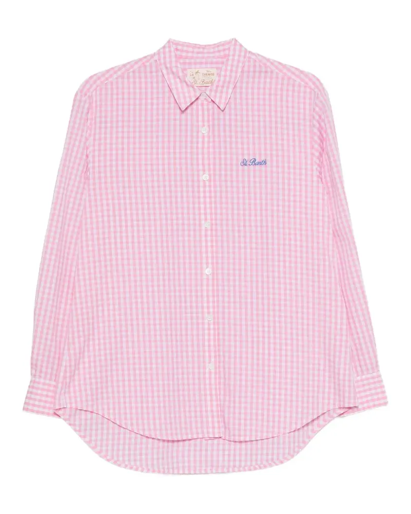 MC2 Saint Barth Brigitte gingham-check shirt - Rosa Rosa