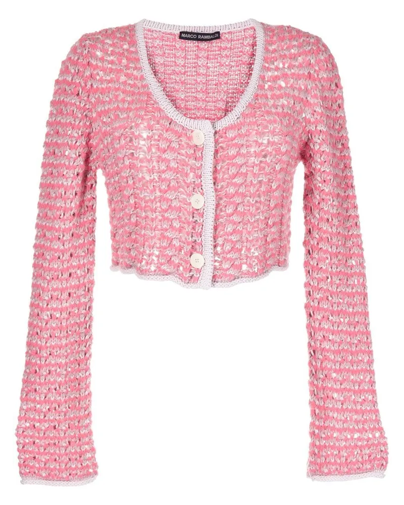 Marco Rambaldi Grob gestrickter Cardigan - Rosa Rosa