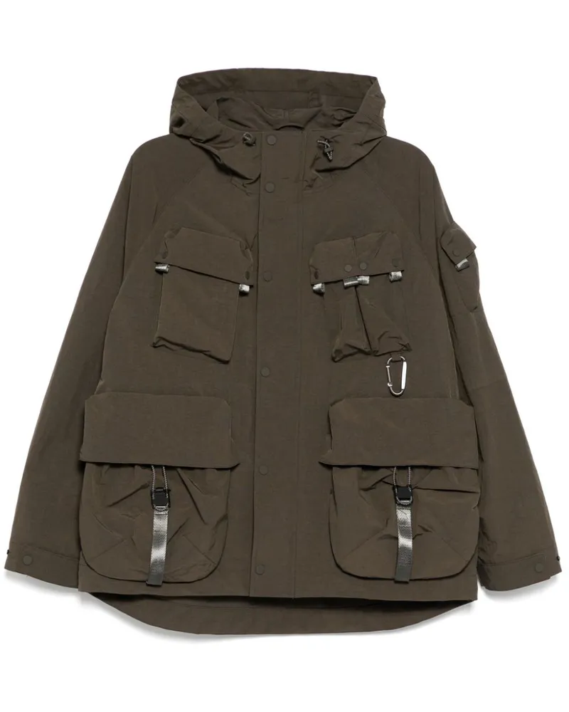 Spoonyard Kapuzenjacke mit mehreren Taschen - Braun Braun